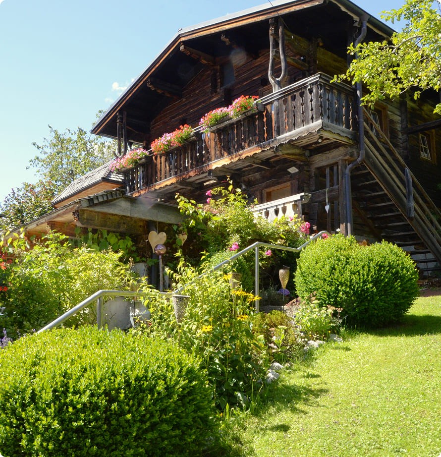 Chalet Feichtlh&auml;usl mit Garten und Bergblick