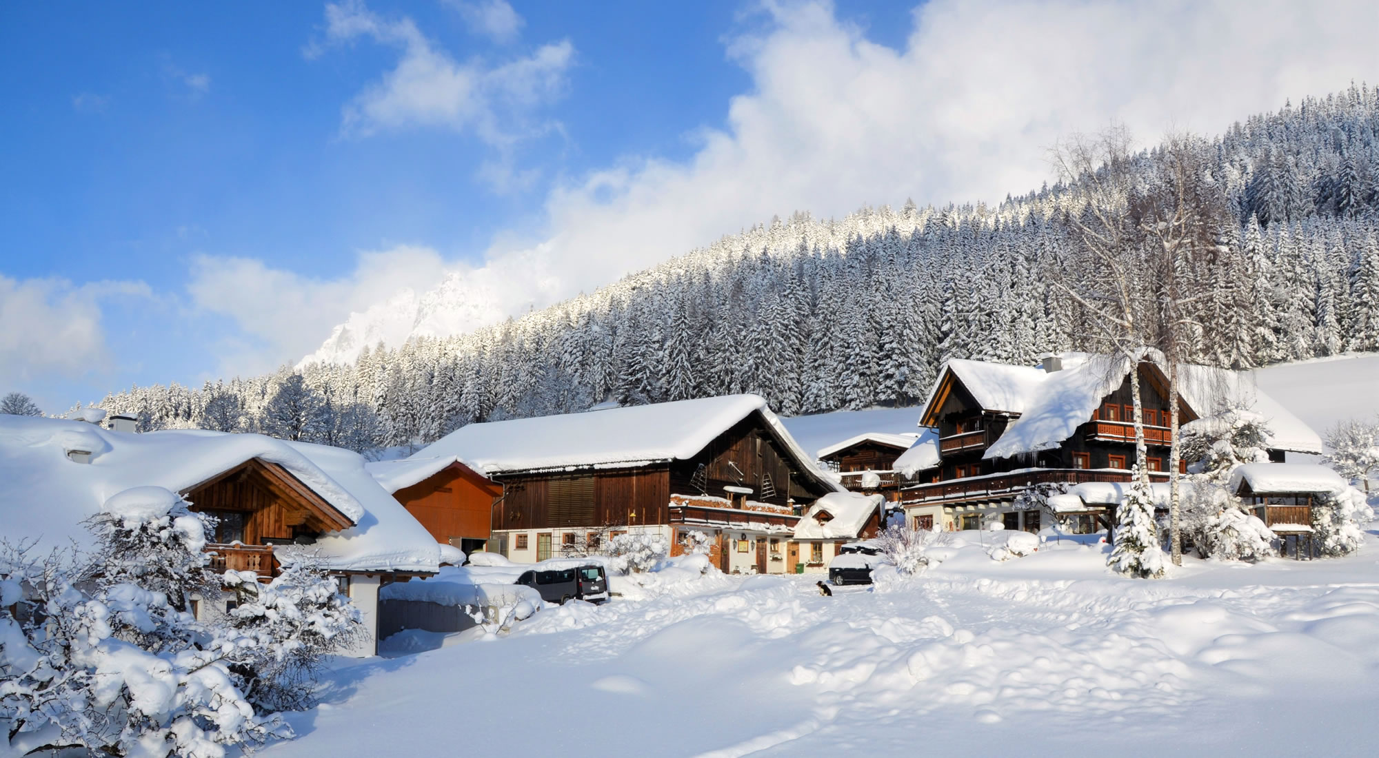 Feichlthof im Winter in Ramsau am Dachstein