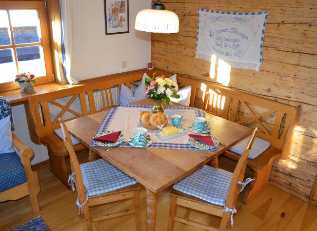 Frühstücken im Chalet am Feichtlhof